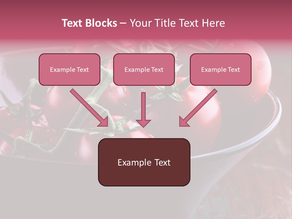 Ripe Fresh Vegetables Tomatoes PowerPoint Template