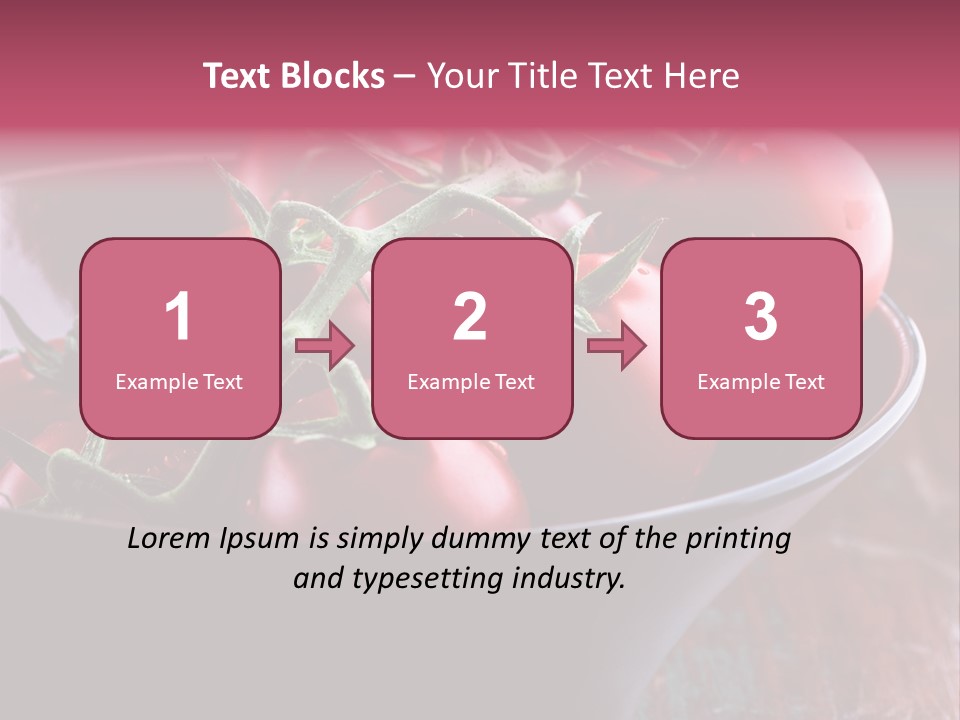 Ripe Fresh Vegetables Tomatoes PowerPoint Template
