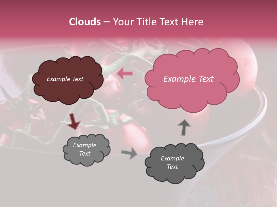 Ripe Fresh Vegetables Tomatoes PowerPoint Template