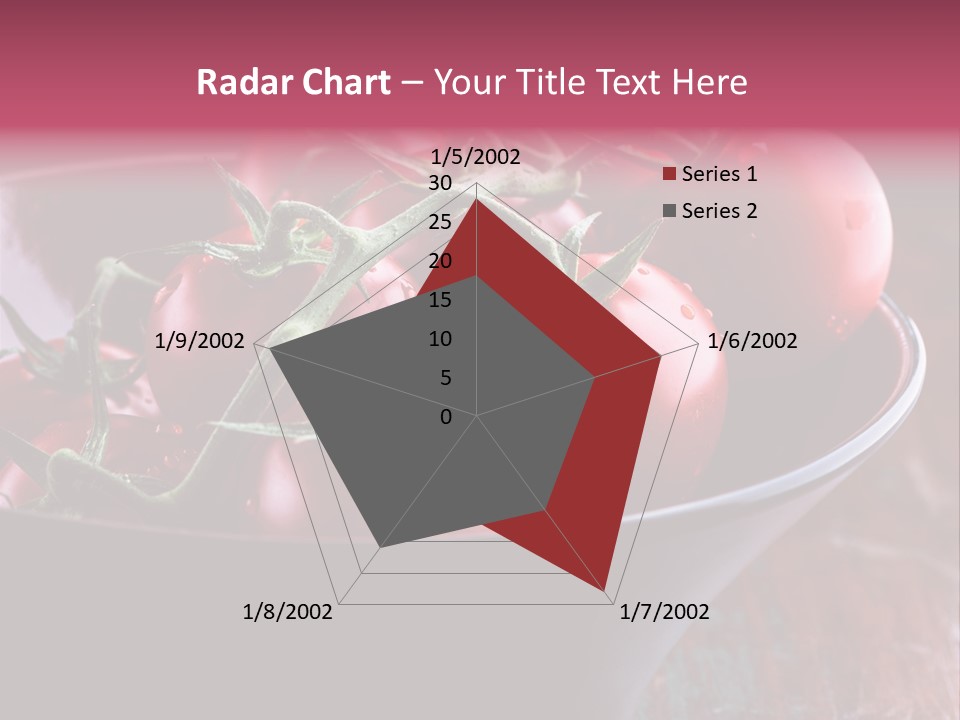 Ripe Fresh Vegetables Tomatoes PowerPoint Template