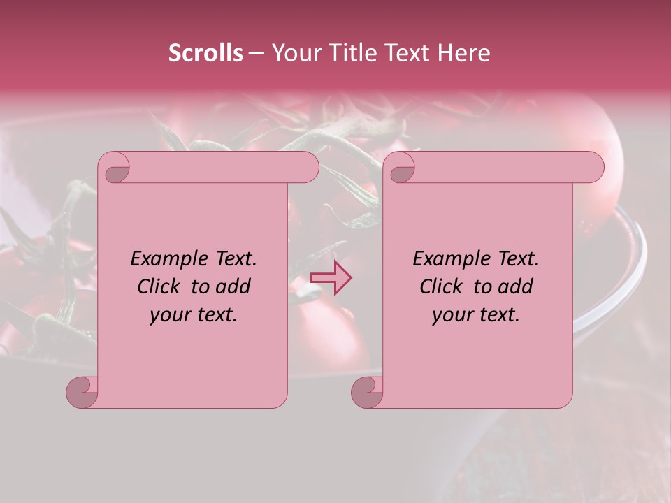 Ripe Fresh Vegetables Tomatoes PowerPoint Template