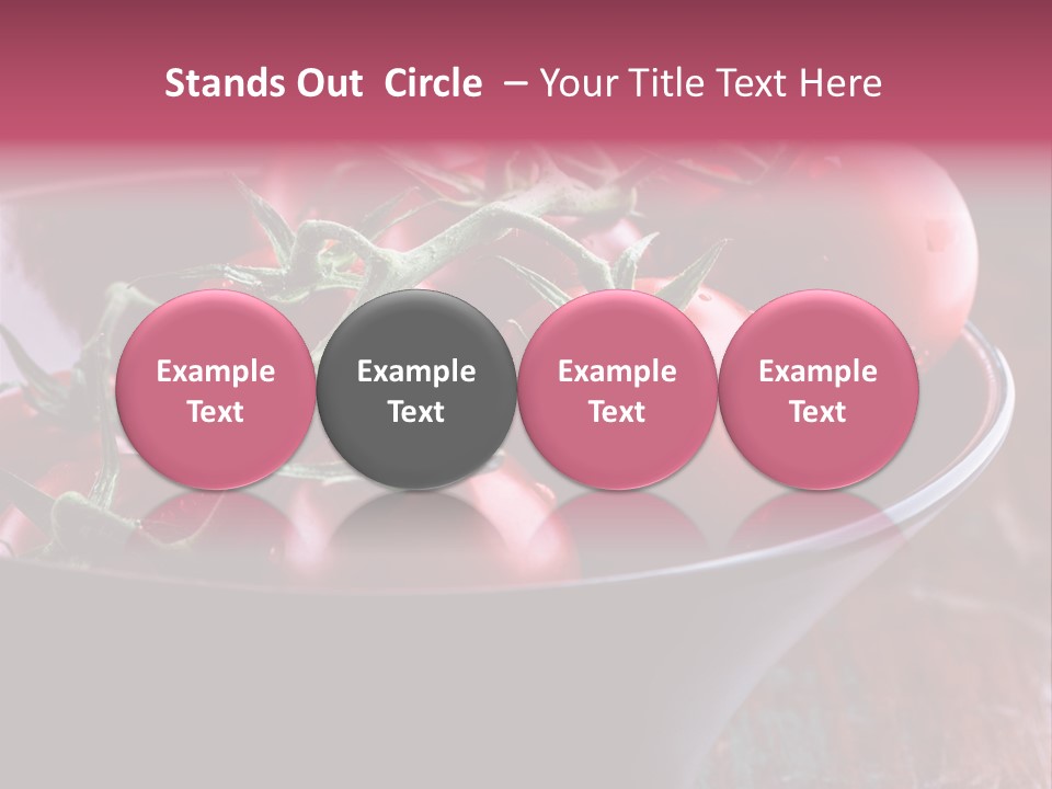 Ripe Fresh Vegetables Tomatoes PowerPoint Template