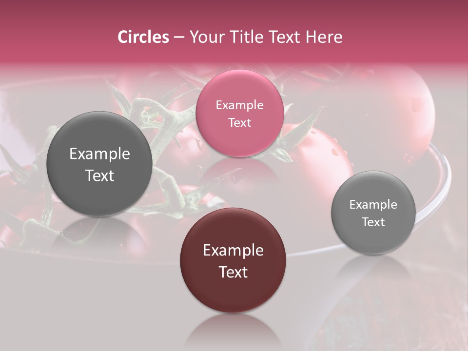 Ripe Fresh Vegetables Tomatoes PowerPoint Template