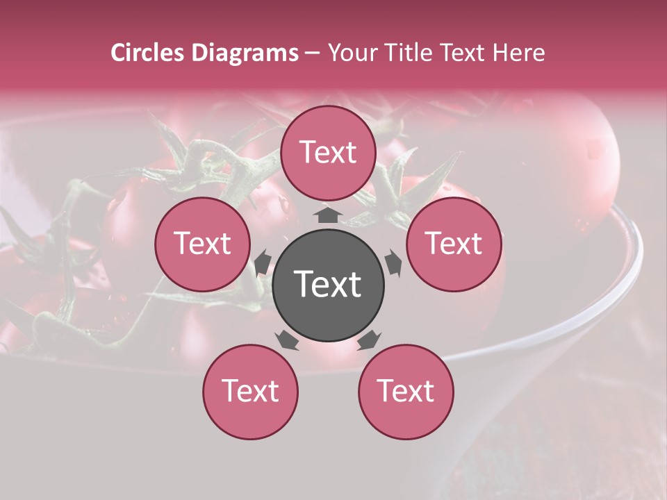 Ripe Fresh Vegetables Tomatoes PowerPoint Template