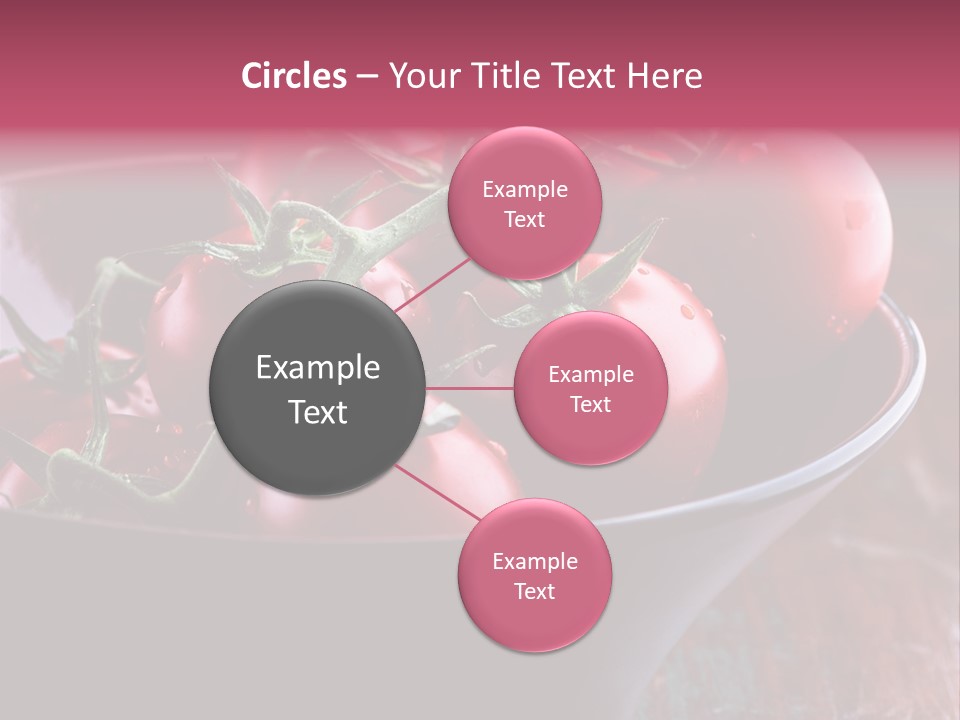 Ripe Fresh Vegetables Tomatoes PowerPoint Template