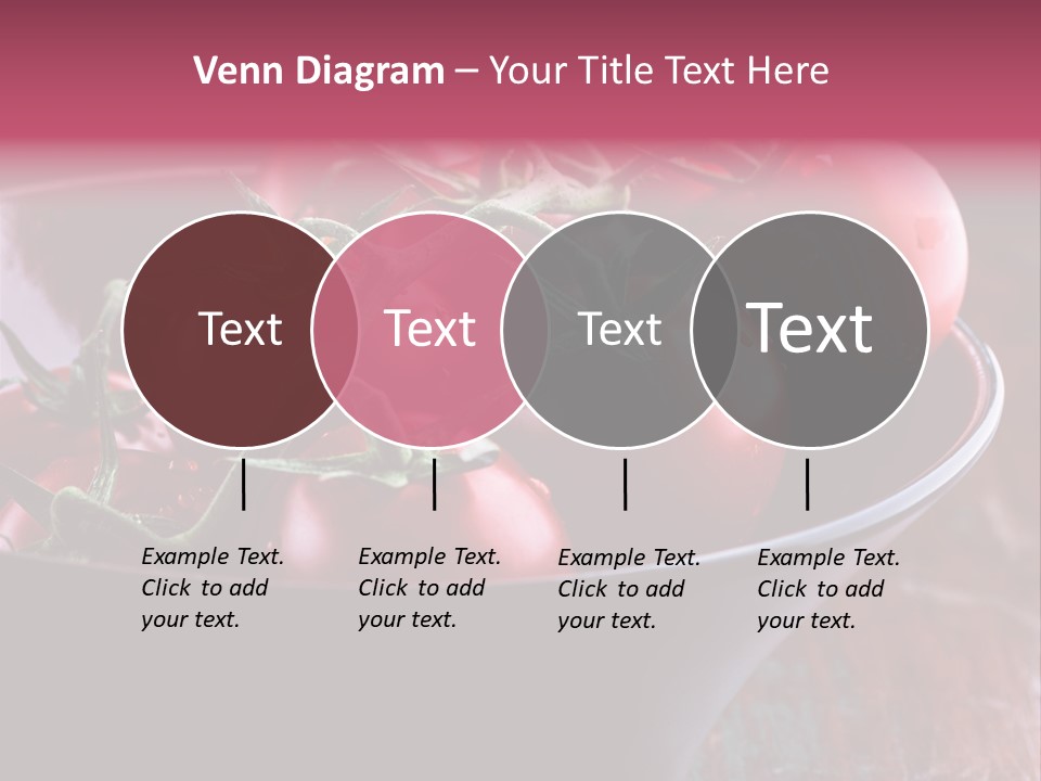 Ripe Fresh Vegetables Tomatoes PowerPoint Template
