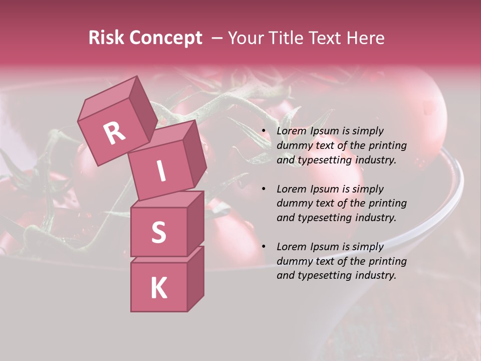 Ripe Fresh Vegetables Tomatoes PowerPoint Template