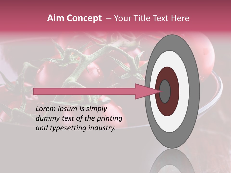 Ripe Fresh Vegetables Tomatoes PowerPoint Template