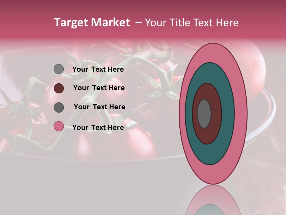 Ripe Fresh Vegetables Tomatoes PowerPoint Template