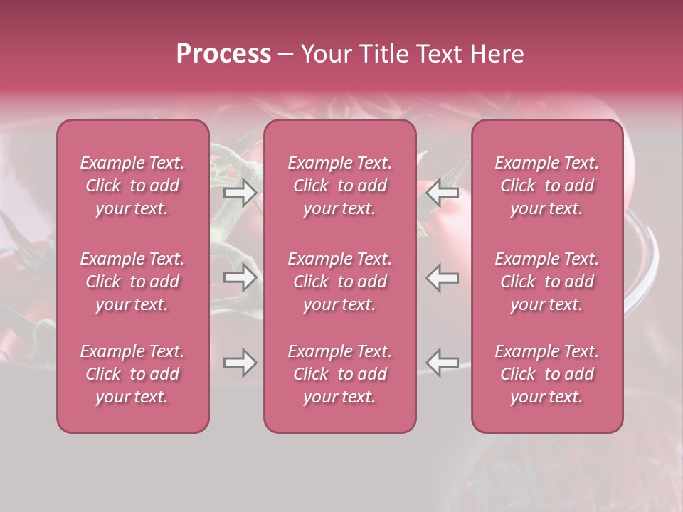 Ripe Fresh Vegetables Tomatoes PowerPoint Template