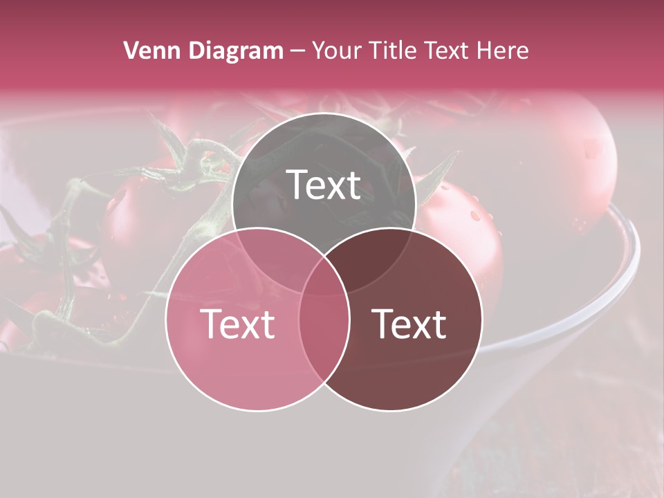 Ripe Fresh Vegetables Tomatoes PowerPoint Template