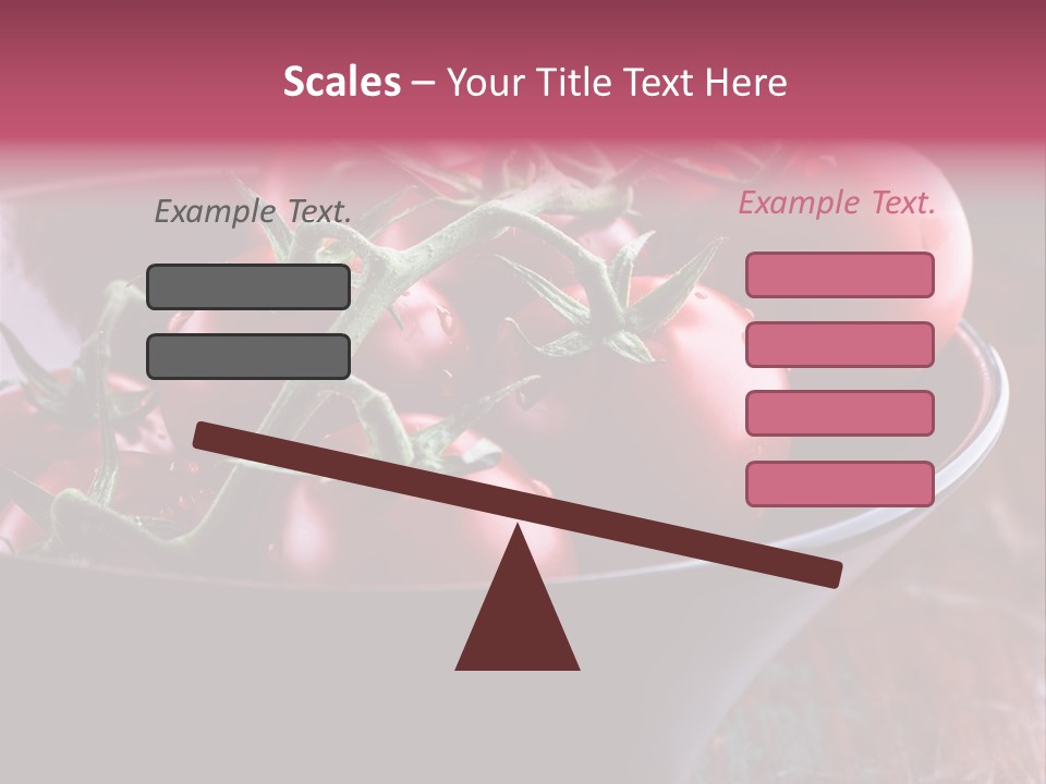 Ripe Fresh Vegetables Tomatoes PowerPoint Template