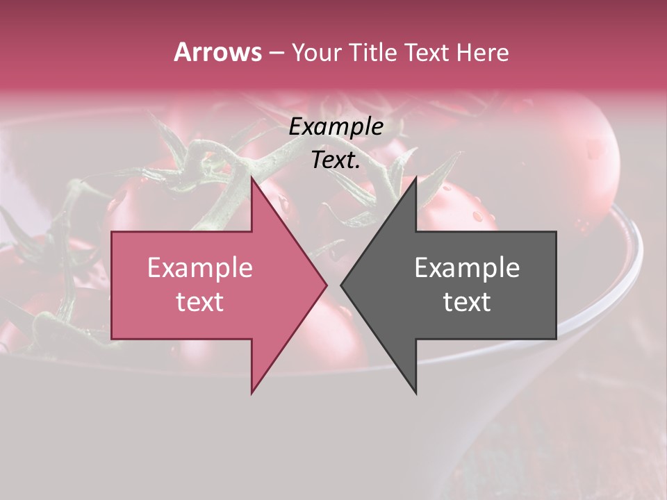 Ripe Fresh Vegetables Tomatoes PowerPoint Template