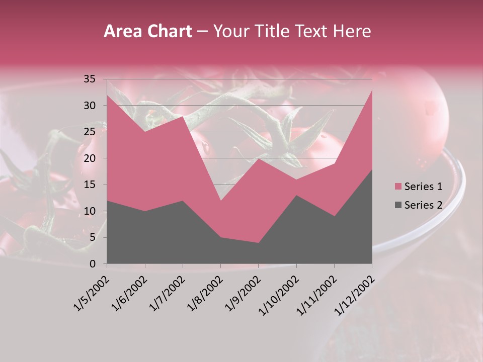 Ripe Fresh Vegetables Tomatoes PowerPoint Template