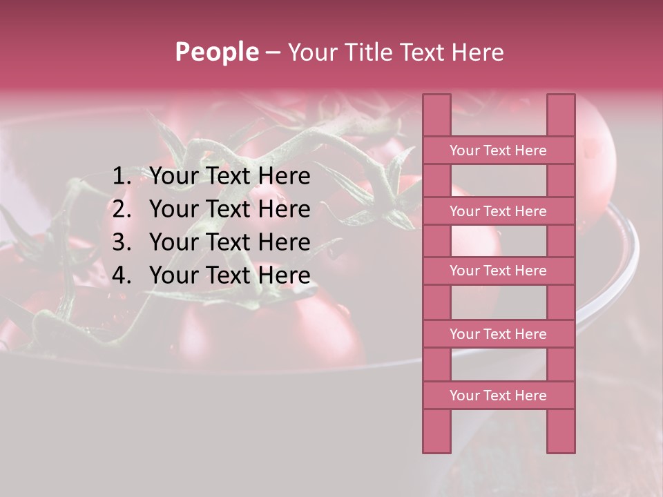 Ripe Fresh Vegetables Tomatoes PowerPoint Template