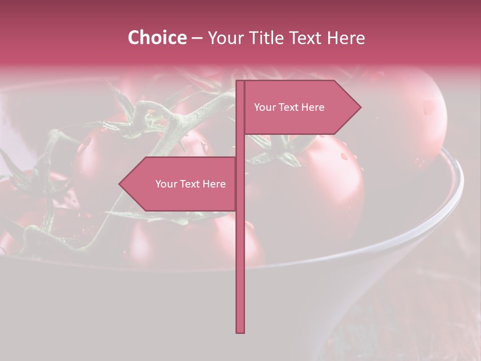 Ripe Fresh Vegetables Tomatoes PowerPoint Template