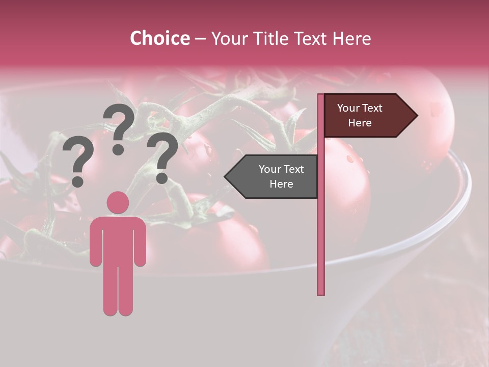 Ripe Fresh Vegetables Tomatoes PowerPoint Template