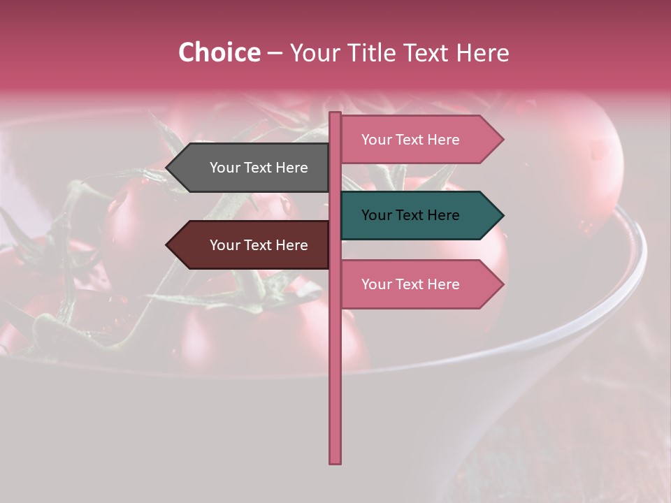 Ripe Fresh Vegetables Tomatoes PowerPoint Template