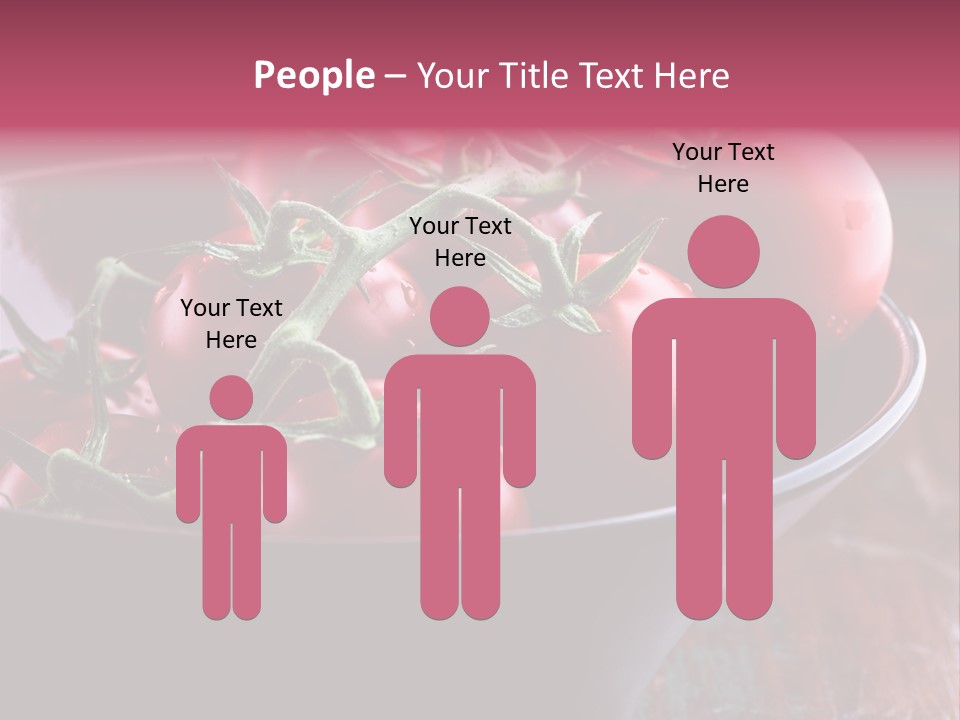 Ripe Fresh Vegetables Tomatoes PowerPoint Template