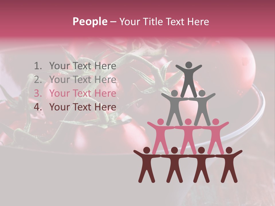 Ripe Fresh Vegetables Tomatoes PowerPoint Template