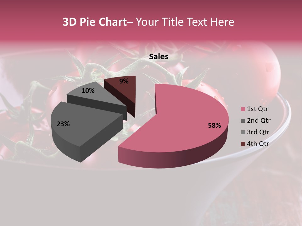 Ripe Fresh Vegetables Tomatoes PowerPoint Template