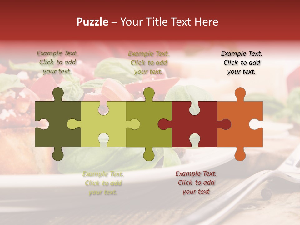 Studio Shot Sauce Baguette PowerPoint Template