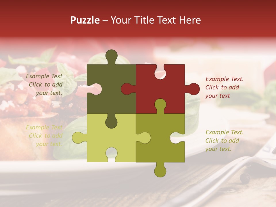 Studio Shot Sauce Baguette PowerPoint Template