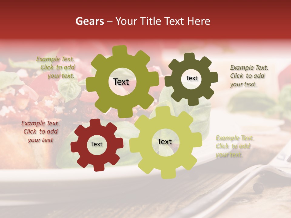 Studio Shot Sauce Baguette PowerPoint Template