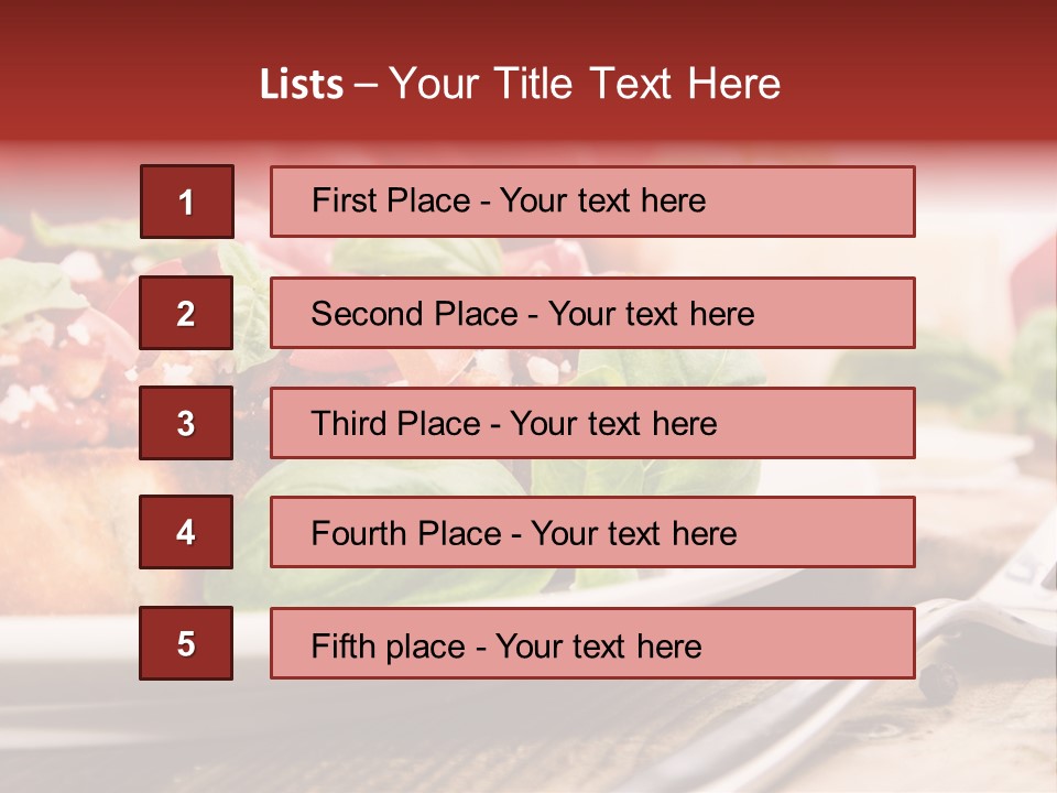 Studio Shot Sauce Baguette PowerPoint Template