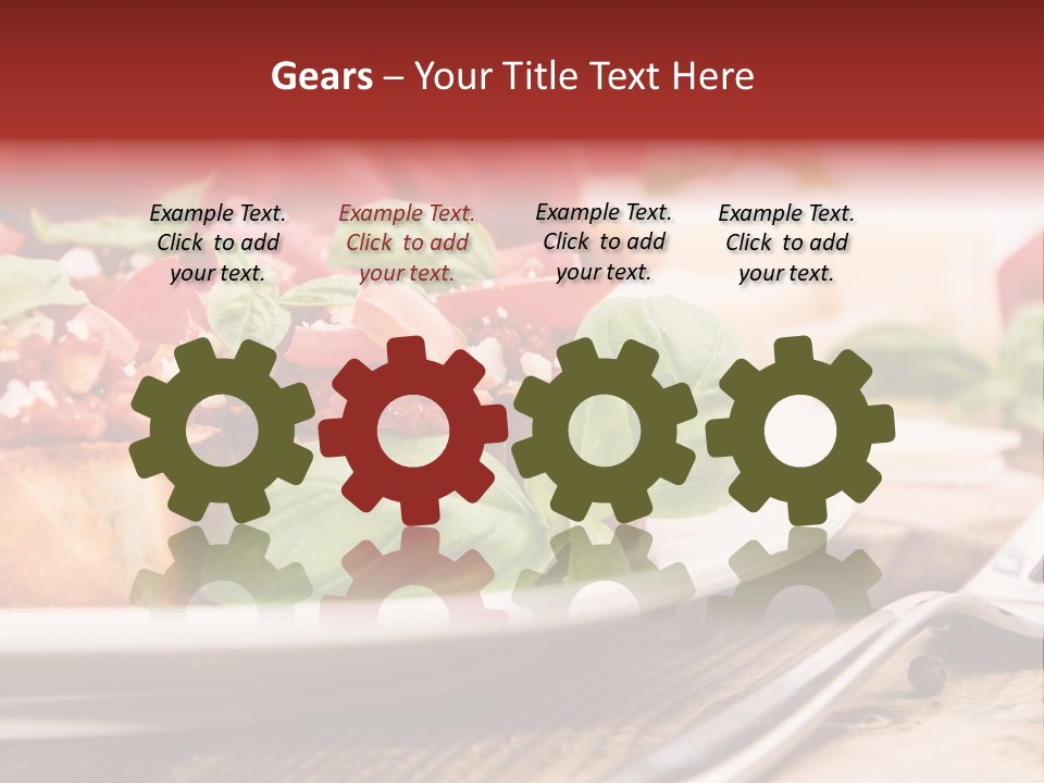 Studio Shot Sauce Baguette PowerPoint Template