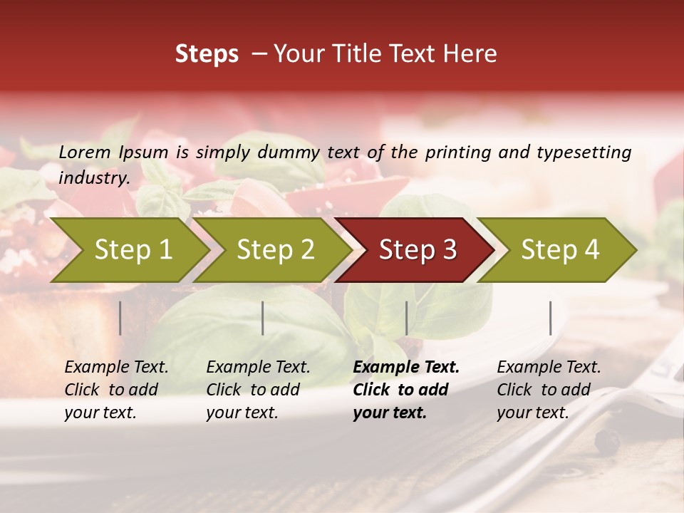 Studio Shot Sauce Baguette PowerPoint Template