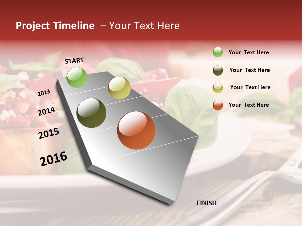 Studio Shot Sauce Baguette PowerPoint Template