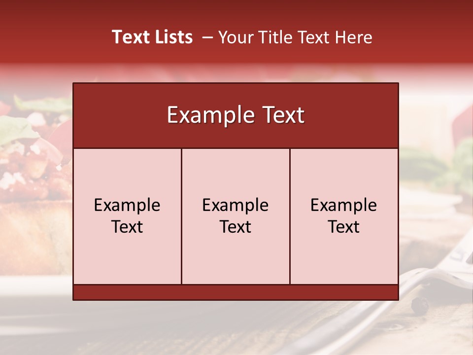 Studio Shot Sauce Baguette PowerPoint Template