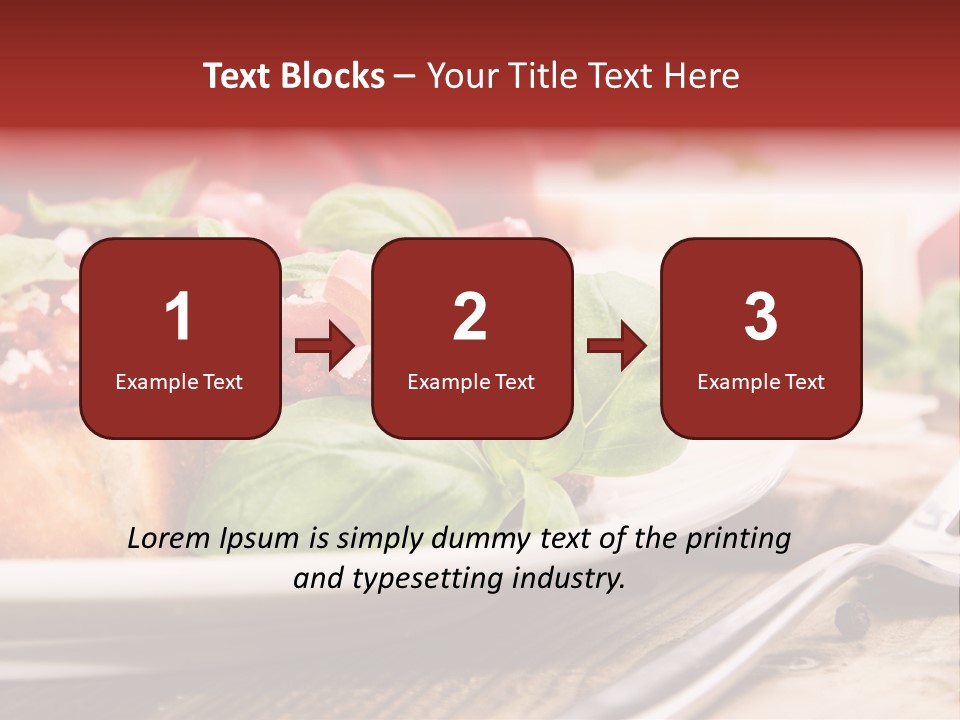 Studio Shot Sauce Baguette PowerPoint Template