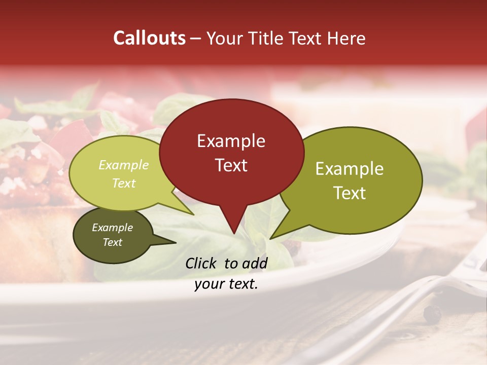 Studio Shot Sauce Baguette PowerPoint Template