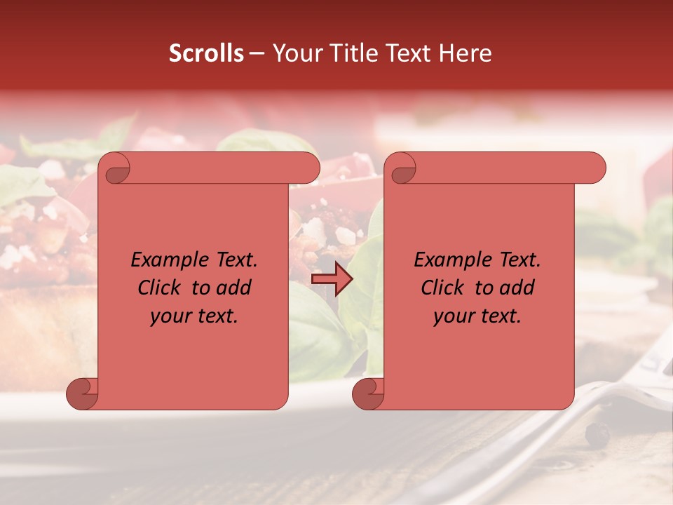 Studio Shot Sauce Baguette PowerPoint Template