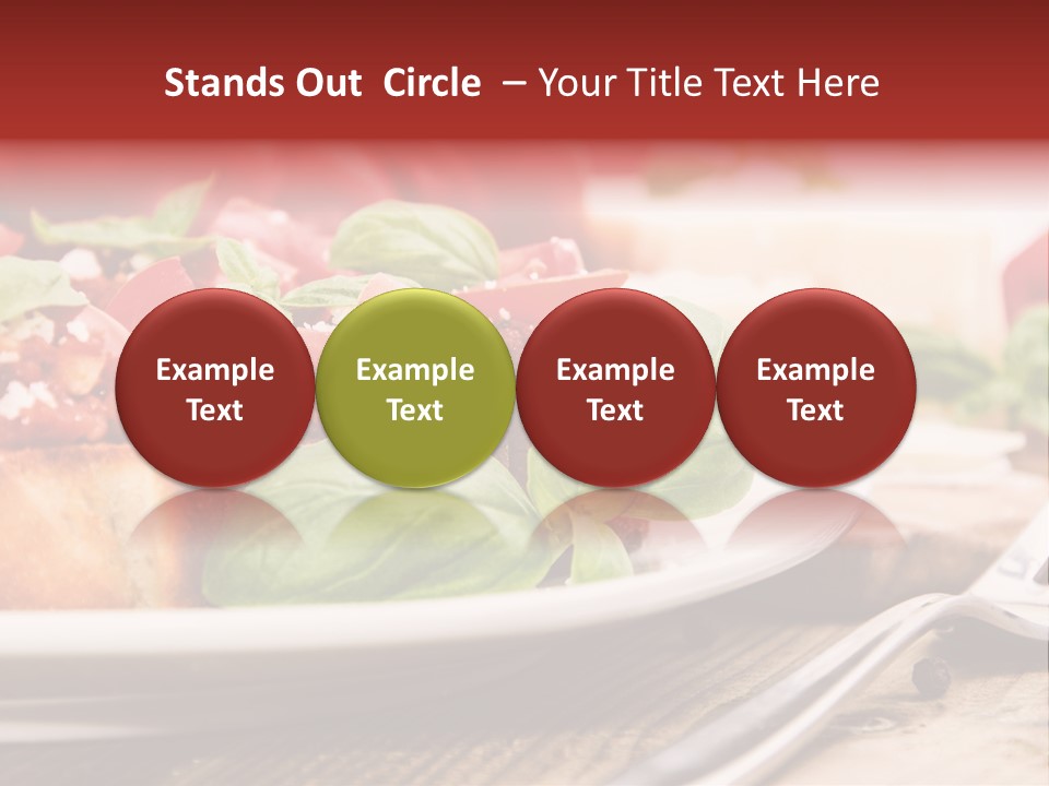 Studio Shot Sauce Baguette PowerPoint Template