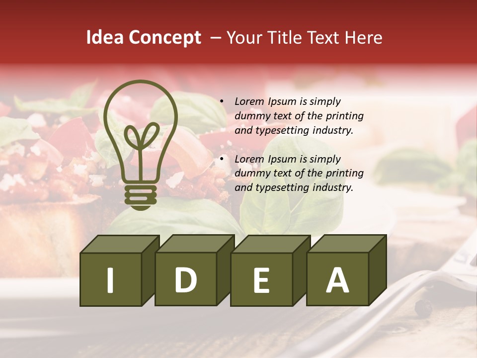 Studio Shot Sauce Baguette PowerPoint Template