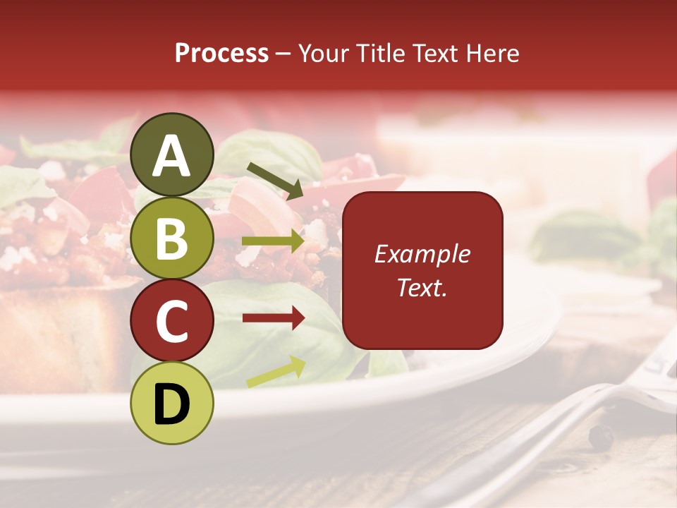 Studio Shot Sauce Baguette PowerPoint Template