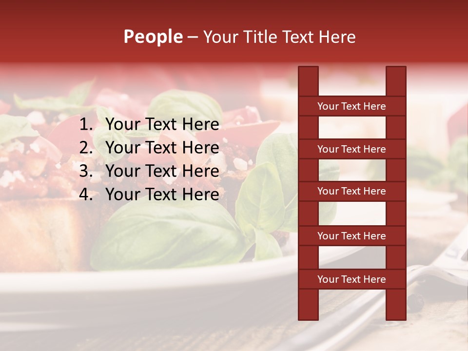 Studio Shot Sauce Baguette PowerPoint Template