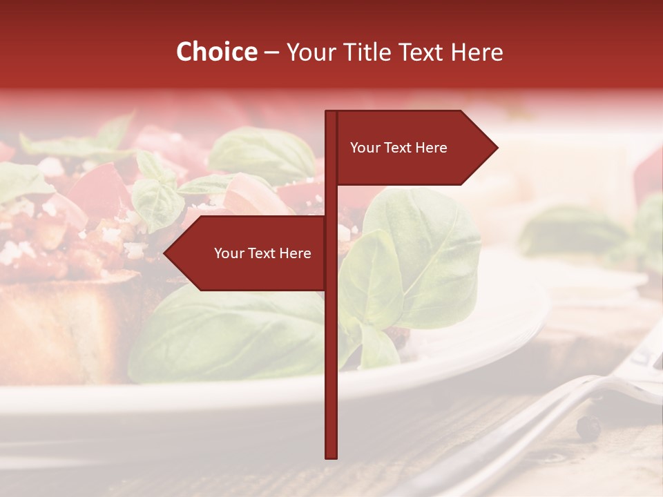 Studio Shot Sauce Baguette PowerPoint Template