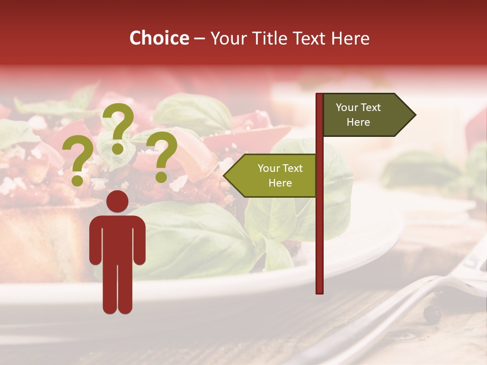 Studio Shot Sauce Baguette PowerPoint Template