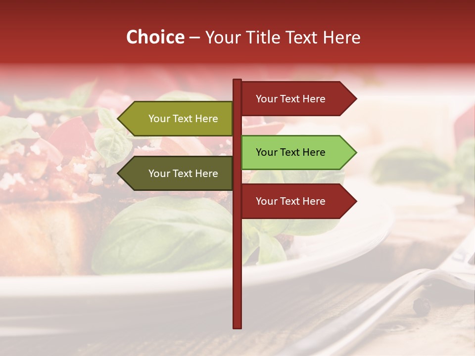 Studio Shot Sauce Baguette PowerPoint Template