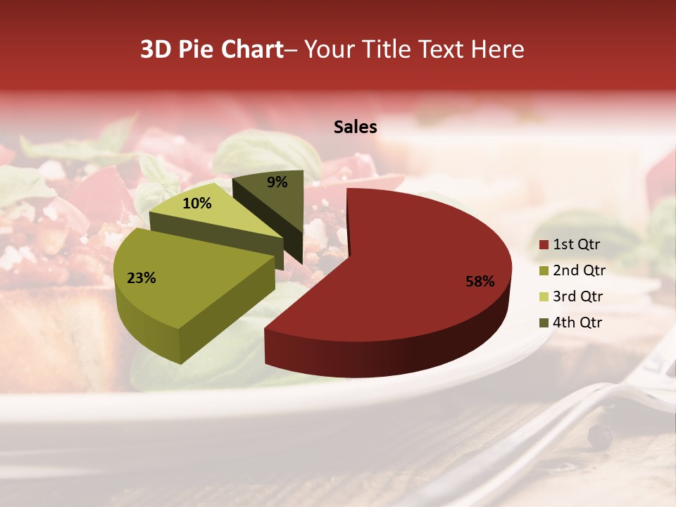 Studio Shot Sauce Baguette PowerPoint Template