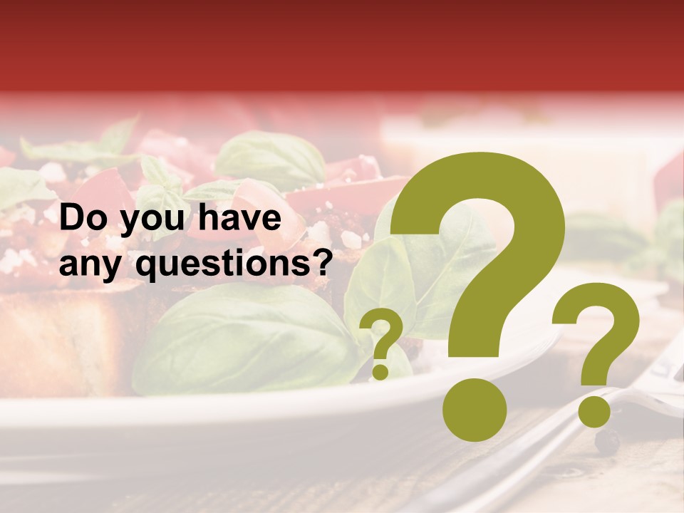 Studio Shot Sauce Baguette PowerPoint Template