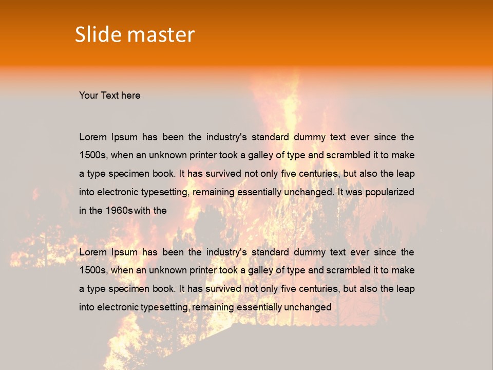 Smoke Forest Natural PowerPoint Template