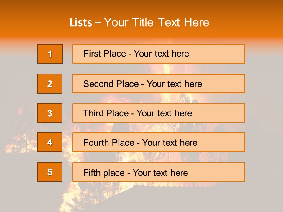 Smoke Forest Natural PowerPoint Template