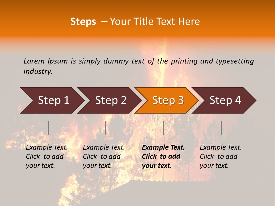 Smoke Forest Natural PowerPoint Template