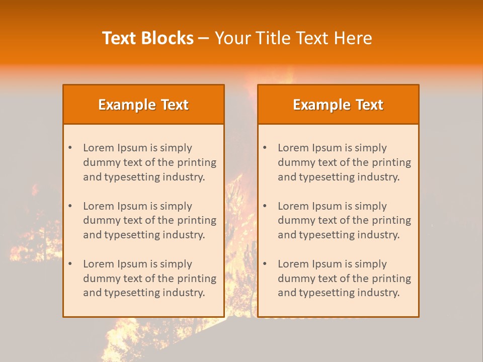 Smoke Forest Natural PowerPoint Template