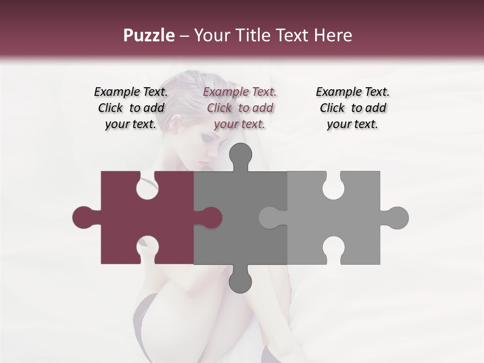 Underwear Naked  PowerPoint Template